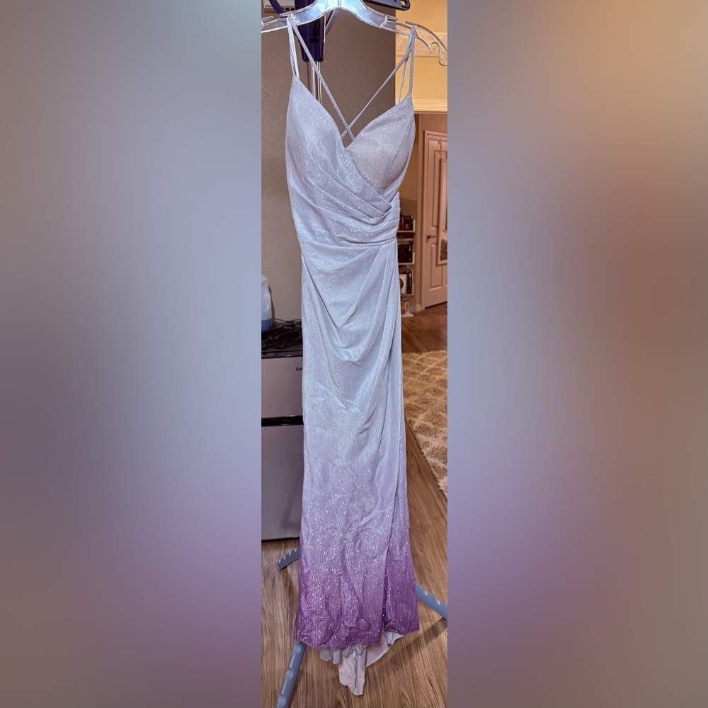 Shimmering Silver Gown